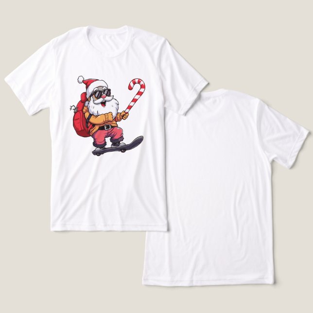 Funny Christmas Streetwear Outfit T Shirt (Design fram och bak)