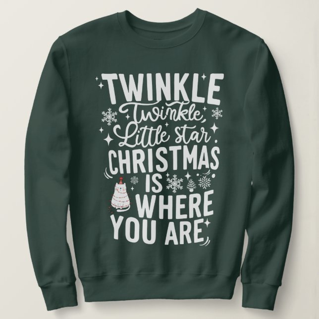 Funny Christmas Sweatshirt for Adults T Shirt (Design framsida)