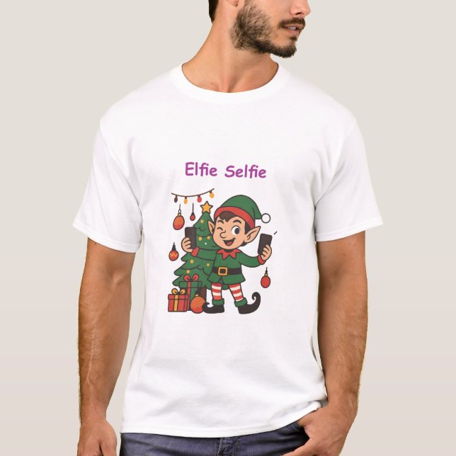 Funny Christmas T-Shirt – Holiday Elf Humor (Framsida)