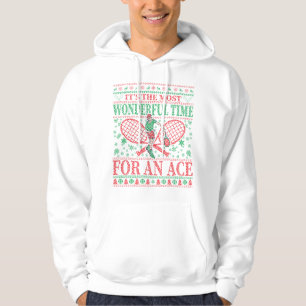 FUNNY CHRISTMAS TENNIS QUOTES UGLY SWEATER HOODIE