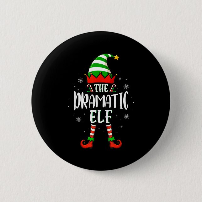 Funny Christmas The Dramatic Elf Family Matching X Knapp (Framsida)