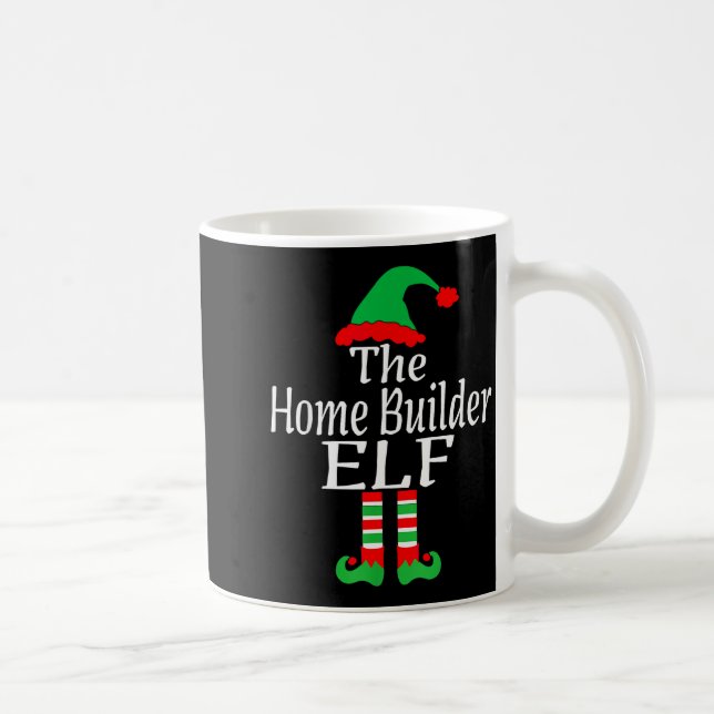 Funny Christmas The Home Builder Elf Developer Arc Kaffemugg (Höger)