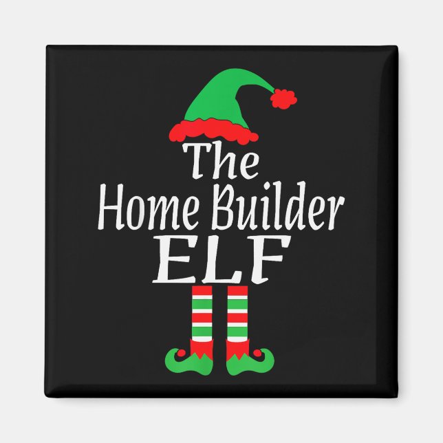 Funny Christmas The Home Builder Elf Developer Arc Magnet (Framsidan)