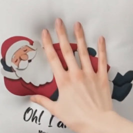  Funny christmas throw pillow santa humorous cute Kudde