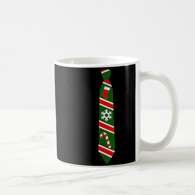 Funny Christmas Tie - Holiday Tuxedo Fun Tee Desig Kaffemugg (Höger)
