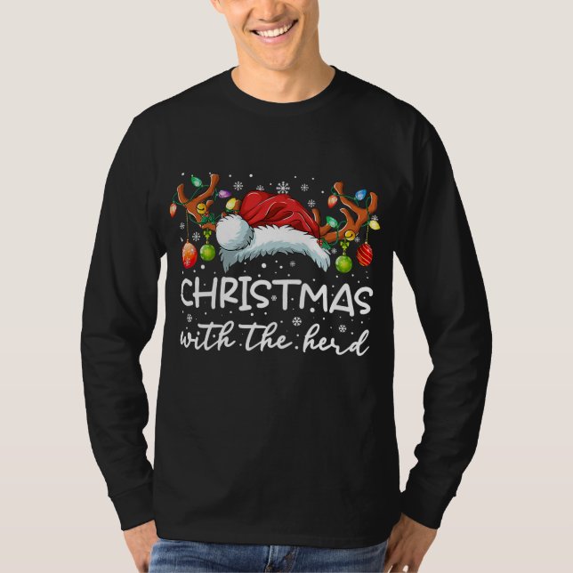 Funny Christmas With Santa Shirt  T (Framsida)