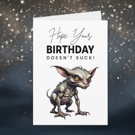 Funny Chupacabra Pun Birthday Kort