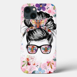 Funny Cicada Messy Bun Brood XIX och Brood XIII