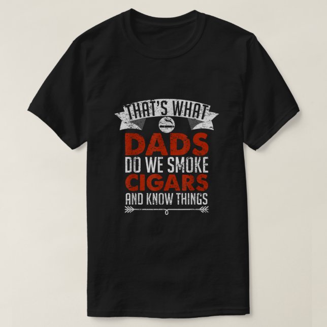 Funny Cigar Smoker Pappa Fars dag 2018 Premium G T Shirt (Design framsida)