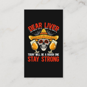 Funny Cinco De Mayo Beer Joke Alcohol Roligt Visitkort