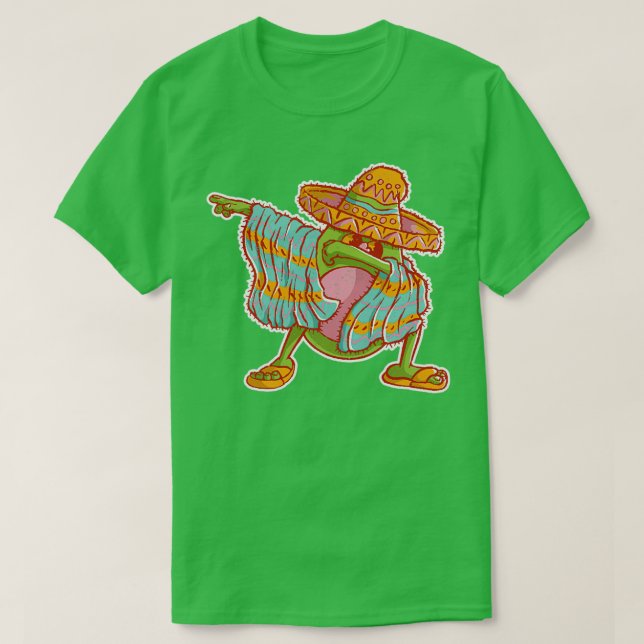 Funny Cinco De Mayo Dabbing Avocado 2 T Shirt (Design framsida)
