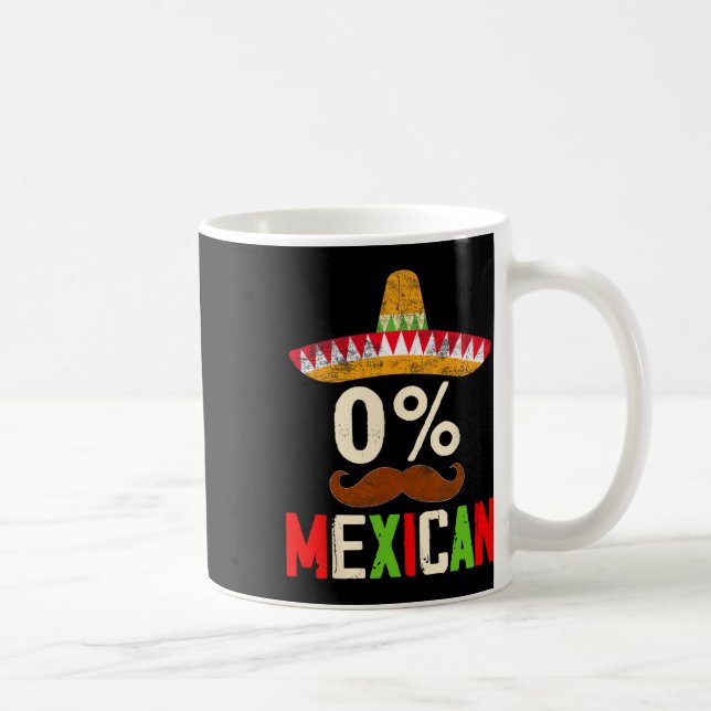 Funny Cinco De Mayo Fiesta 0 % mexikanskt Wo Kaffemugg (Höger)