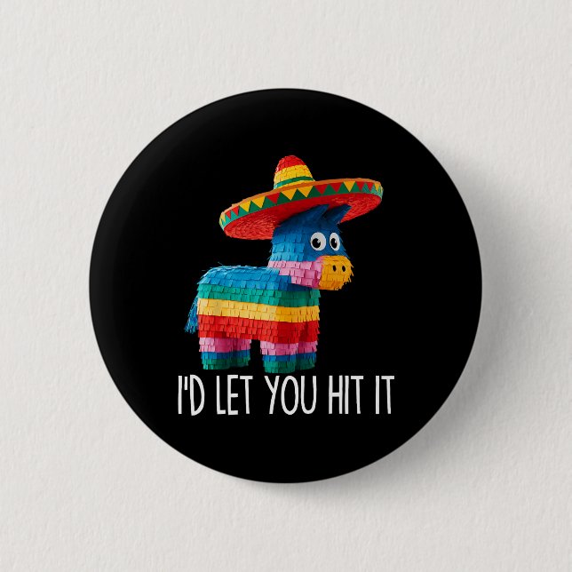 Funny Cinco De Mayo Funny Pinata Sombrero Hat Mana Knapp (Framsida)