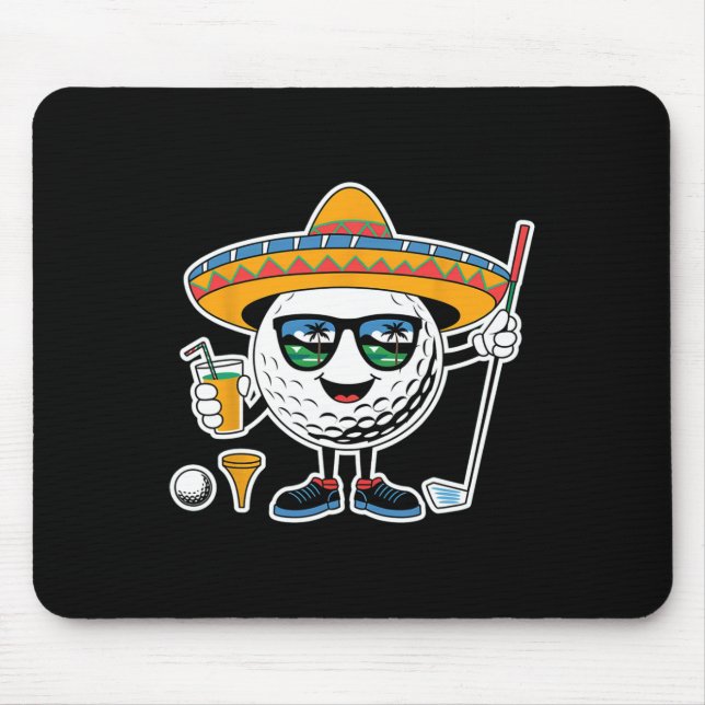 Funny Cinco de Mayo Golf Byll med Sombrero Margar Musmatta (Framsidan)