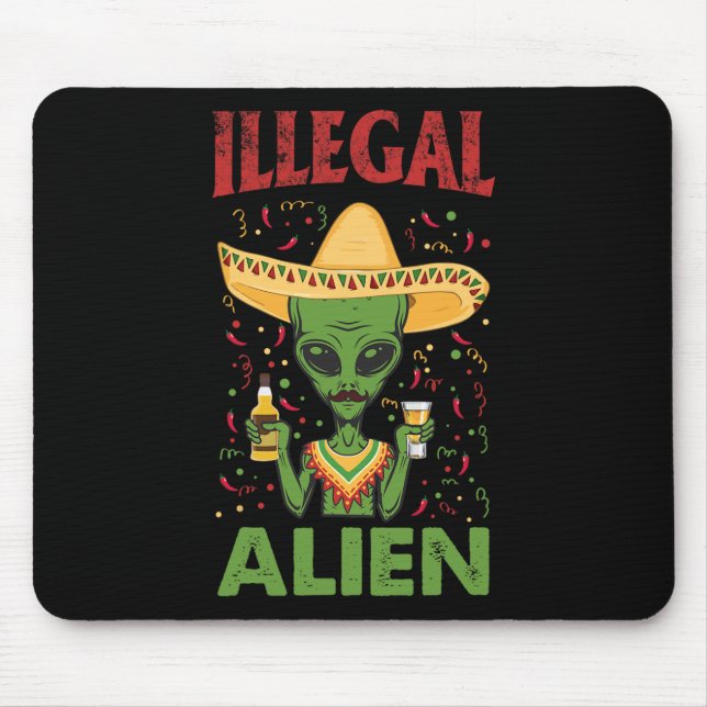 Funny Cinco De Mayo Illegal Alien Drinking Musmatta (Framsidan)