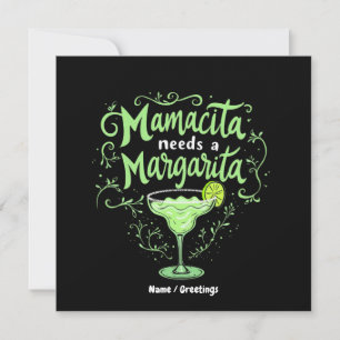 Funny Cinco De Mayo Mamacita Needs A Margarita Inbjudningar