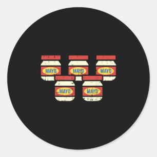 Funny Cinco De Mayo Mayonnaise Shirt Foodie Mexiic Runt Klistermärke