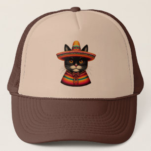 Funny Cinco De Mayo Sombrero Festiva Mexican Cat Keps