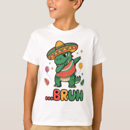 Funny Cinco de Mayo T-Rext Dabbing Fiesta T Shirt