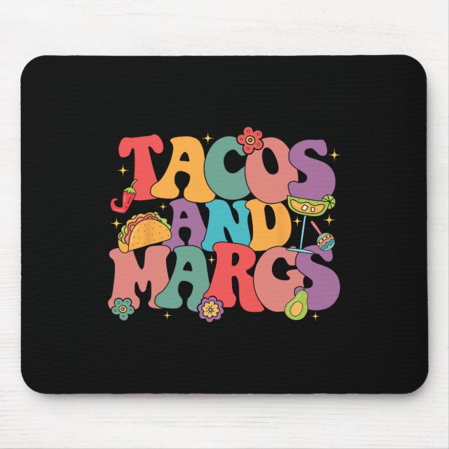 Funny Cinco de Mayo Tacos och Margs Mexican Fiesta Musmatta (Framsidan)