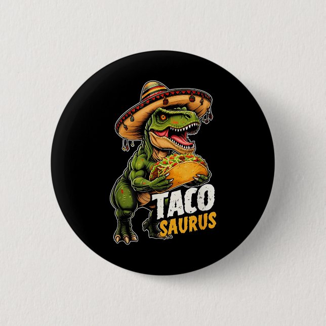 Funny Cinco De Mayo Tacosaurus Taco Dinosaur t Rex Knapp (Framsida)
