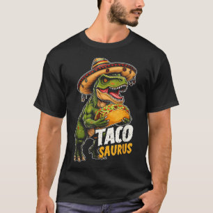 Funny Cinco De Mayo Tacosaurus Taco Dinosaur t Rex Shirt