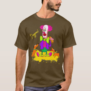 FUNNY CIRCUS CLOWN HETT HUND WIENER HUND FODER PUN T SHIRT