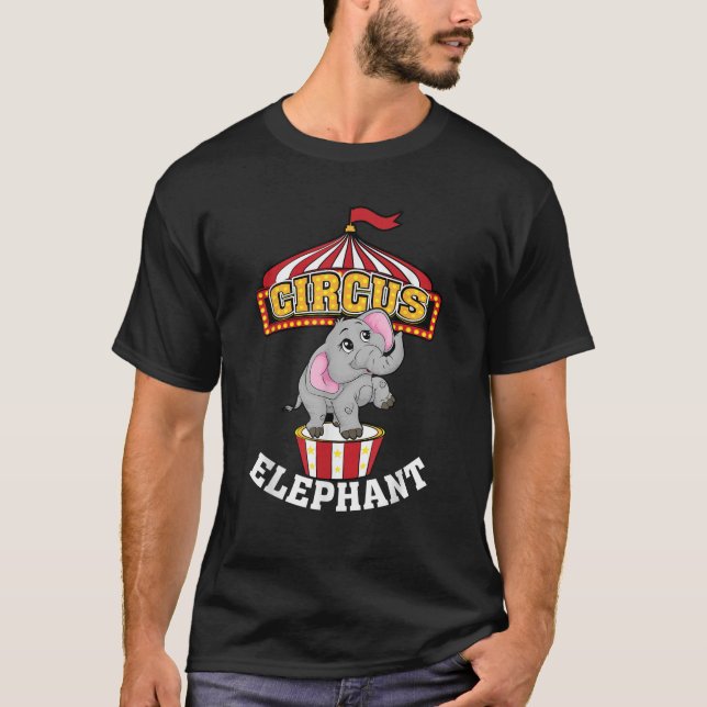 Funny Circus Elephant Coola Circus Animal Tamer Fl T Shirt (Framsida)