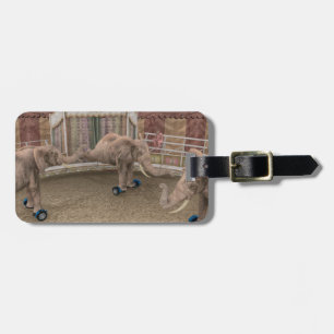 Funny Circus Elephants Bagagebricka