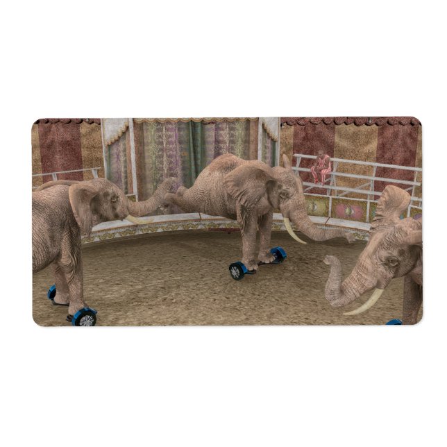 Funny Circus Elephants Fraktsedel (Framsidan)