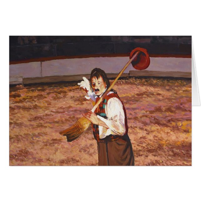 Funny Circus Flora Clown Delight Children OBS Kort (Framsidan Horizontal)