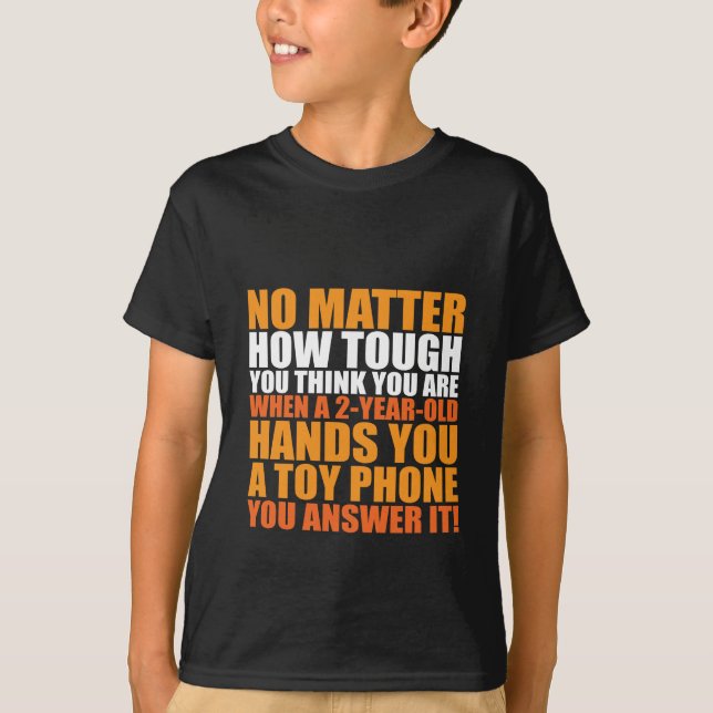 Funny Citat T-shirt-För barn Tee (Framsida)