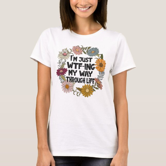 Funny Citote Life Ord Mamma Pappa Parenthood T Shirt (Framsida)