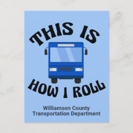 Funny City Buss-drivrutin Det här är hur jag rulla Vykort