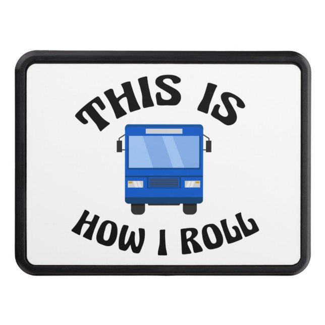 Funny City Buss-drivrutin Så här rullar jag Dragkroksskydd (Framsidan)