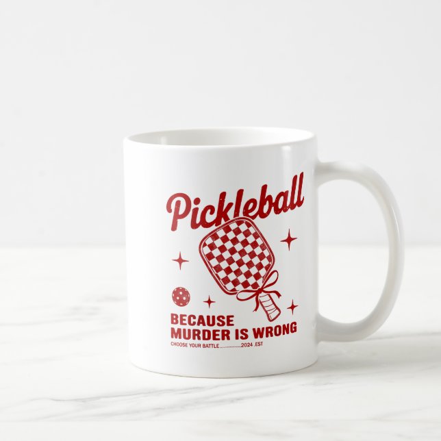 Funny Ckle Ball Outfit Women, Retro Ckleball Dink  Kaffemugg (Höger)