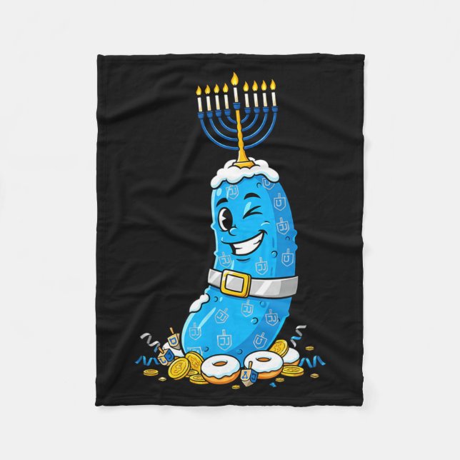 Funny Ckle Dreidel Menorah Hanukkah Kids Womens Me Fleecefilt (Framsidan)