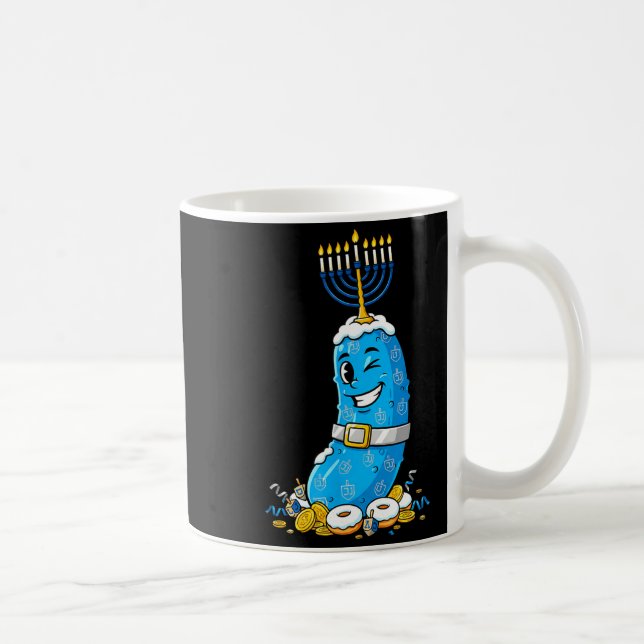 Funny Ckle Dreidel Menorah Hanukkah Kids Womens Me Kaffemugg (Höger)