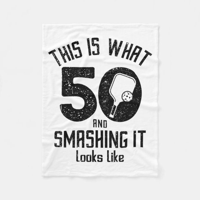 Funny Ckleball 50th Birthday 50 Years Old Love Ckl Fleecefilt (Framsidan)