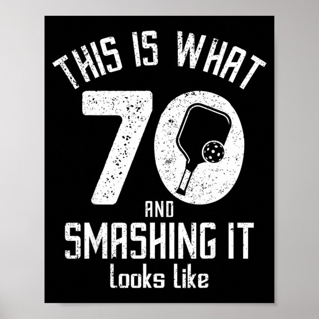 Funny Ckleball 70th Birthday 70 Years Old Love Ckl Poster (Framsidan)