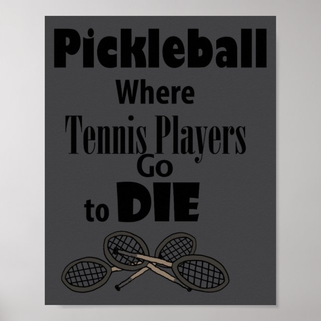Funny Ckleball Where Tennis Players Go To Die  Poster (Framsidan)