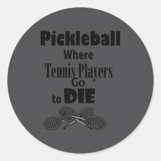 Funny Ckleball Where Tennis Players Go To Die  Runt Klistermärke