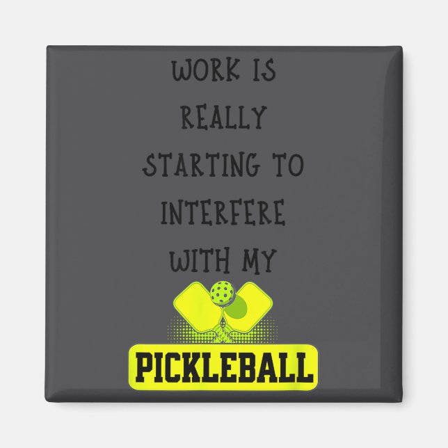 Funny Ckleball Work Quote Ckleball Lover Office Jo Magnet (Framsidan)