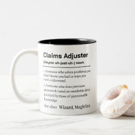 Funny Claims Adjuster Definition Två-Tonad Mugg
