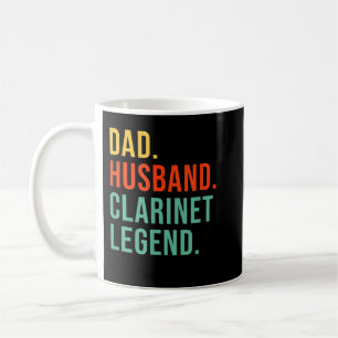 Funny Clarinet Pappa Make Legend Clarinetist Fath Kaffemugg