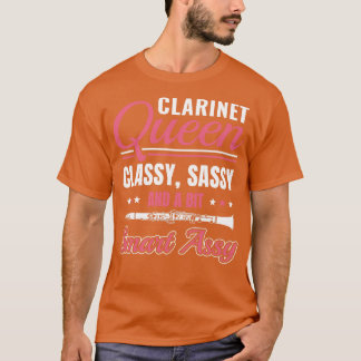 Funny Clarinet Player Clarinetist Clarinet Queen T Shirt