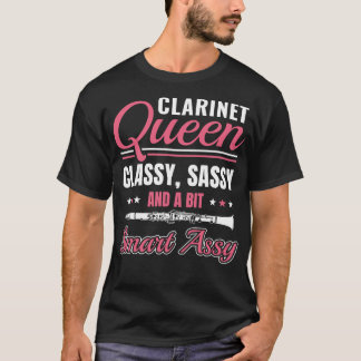 Funny Clarinet Player Clarinetist Clarinet Queen T Shirt