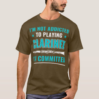 Funny Clarinet Player Clarinetist engagerad i Cla T Shirt