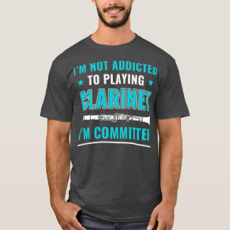 Funny Clarinet Player Clarinetist engagerad i Cla T Shirt