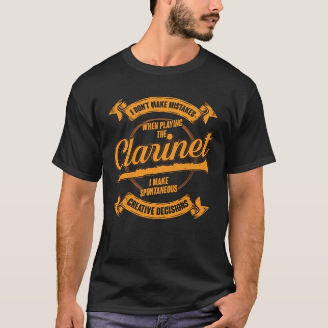 Funny Clarinet Player Clarinetist Gift T Shirt (Framsida)